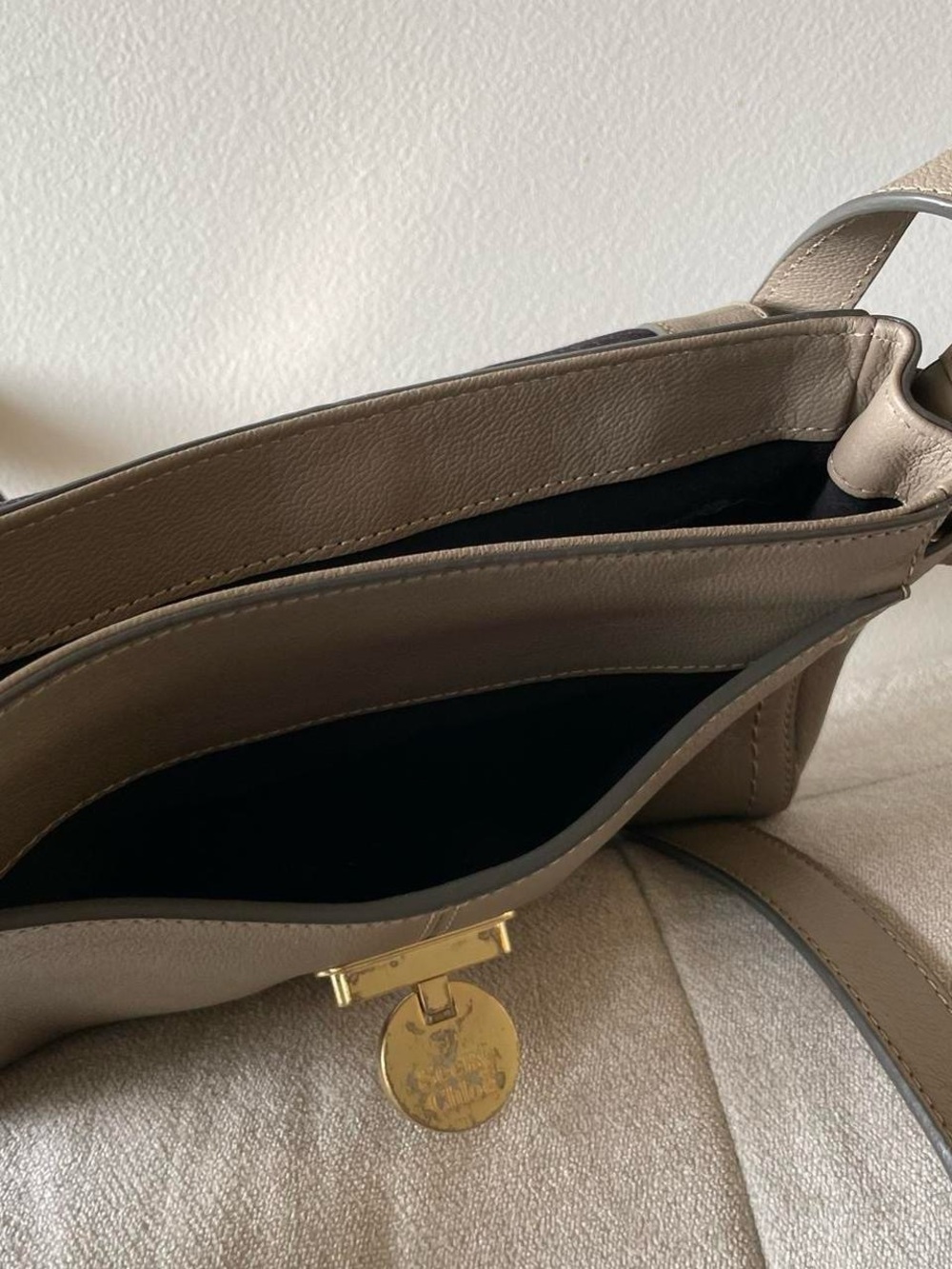 See By Chloe Taupe Leather Crossbody with Gold Hardware - Picture 6 of 8